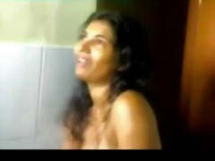 Indian GF shows her big tits and gives me a terrific BJ